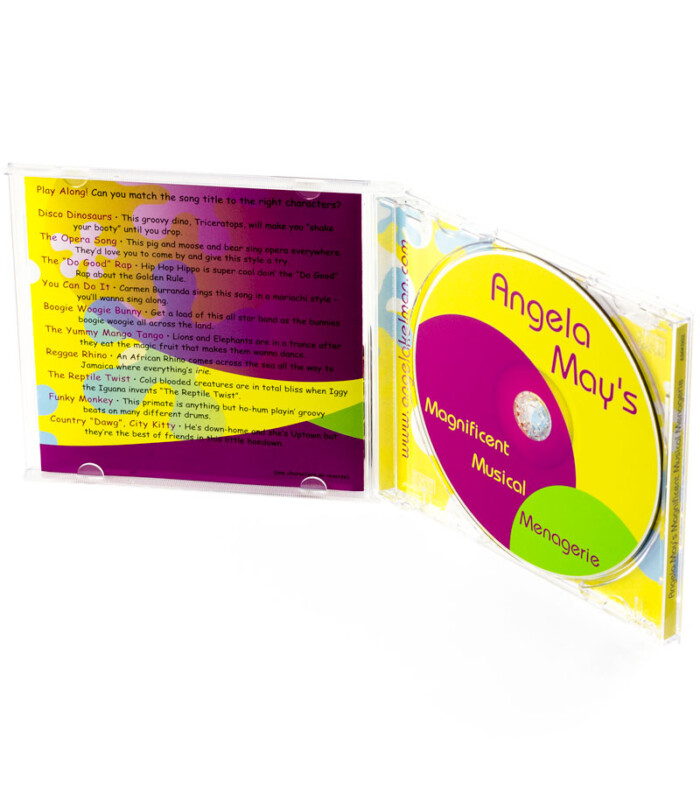 Angela May's Magnificent Musical Menagerie inside CD